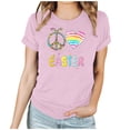 thumbnail image 1 of Mujeres Manga Corta de Verano Tops Día de San Valentín Impreso Cuello Redondo, Camisa de Moda Casual Blusa, 1 of 6