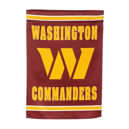 Evergreen Flag Embossed Suede Flag GDN Size Washington Commanders 0.2×12.5×18 Inches