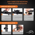 thumbnail image 4 of Luz LED para bicicleta de 2000 mAh, recargable, delantera y trasera, 4 modos, ultrabrillante, con alimentación por USB, resistente a golpes y al agua., 4 of 5