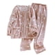 thumbnail image 2 of HongQid Women's Fluffy Pajamas Set Fleece Pullover Pants Loose Plush Sleepwear 2 Piece Pjs Set Warm Loungewear Fuzzy, 2 of 9