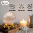 thumbnail image 5 of Angel Aura Rose Quartz Crystal Ball Sphere 2" Inches, 5 of 6