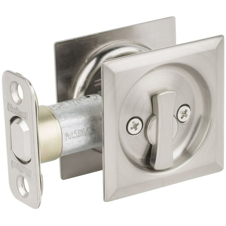 Kwikset 335SQT Square Privacy Bed/Bath Pocket Door Lock