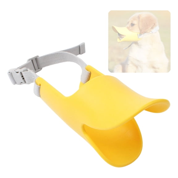 Duck-Bill Shape Dog Muzzle with Adjustable Strap for Daily Walking Training