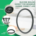 thumbnail image 2 of Protective Rings Seal Gaskets Replacement Set for Monsieur Cuisine Plus SKMK 1200 C3/D4/E5 Mixers Accessories, 2 of 6