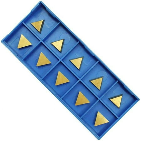 

MH Case Of 10 Tin Coated Carbide Inserts TPG-221 TPG221 C6 Grade For Turning Tools