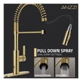 thumbnail image 5 of ANZZI Kitchen Faucet with Motion Sensor, Ola Hands-Free Touchless Pull-Down Sprayer in Brushed Gold, 5 of 9