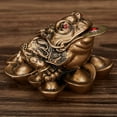 thumbnail image 2 of TISHITA 2x Grenouille de Richesse Fortune Chan Chu Argent Chance Prospérité Feng, 2 of 7
