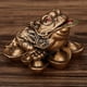 thumbnail image 2 of 2x Resina Hecha Feng Shui Dinero Rana Chan Estatua de 1 Moneda Antigua Decoración ficina en hogar, 2 of 7
