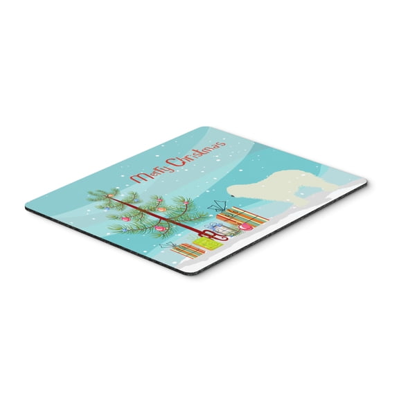 Komondor Merry Christmas Tree Mouse Pad Hot Pad or Trivet