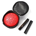 thumbnail image 3 of Tambor De Lengua Steel Tongue Drum 11 Tone Hand Pan Tank Drum Instrumento de percusión (Rojo) Likrtyny Para Estrenar, 3 of 9