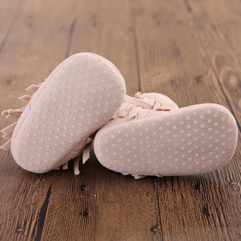 Baby Girls Cowboy Tassel Boots Side Zipper Moccasins Soft Bottom Non-Slip Toddler Shoes - image 5 of 6