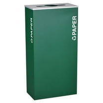 Ex-Cell Kaiser RC-KD17-P EGX Rectangular Paper 17 GallonRecycling Receptacle, Emerald Texture