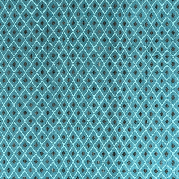 Ahgly Company Indoor Square Abstract Light Blue Modern Area Rugs, 6' Square