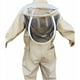 thumbnail image 5 of Traje de apicultura con cinturilla elástica, algodón grueso y transpirable, unisex para hombres y mujeres, talla L, completo con guantes de apicultura profesionales, 5 of 5