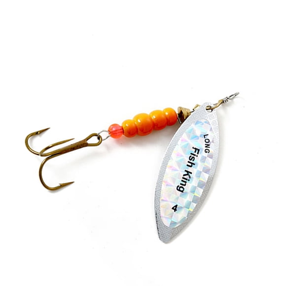 Señuelo duro Toystoory para lago al aire libre Cebo Anzuelos Aparejos de pesca 2Conjunto Plata clara Tipo 4
