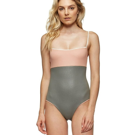 Tavik Womens Scarlett One Piece Tank Swimsuit, Orange, Medium