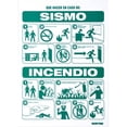 thumbnail image 1 of Letrero Sismo Incendio Proteccion Civil 1 Pieza 25x36 Surtek SURTEK SES49, 1 of 3