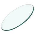 thumbnail image 1 of Mobutofu Circular Transparent Tempered Glass Table Top Protective for Tea Table 1Pack, 1 of 8