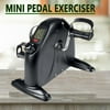 Portable bike pedal exerciser Pedal Exerciser for Legs, Stationary Desk Cycle for Seniors, Mini Exercise Bike, Under Desk Work Out Equipment for Women, Arm Exercise Machine, Black