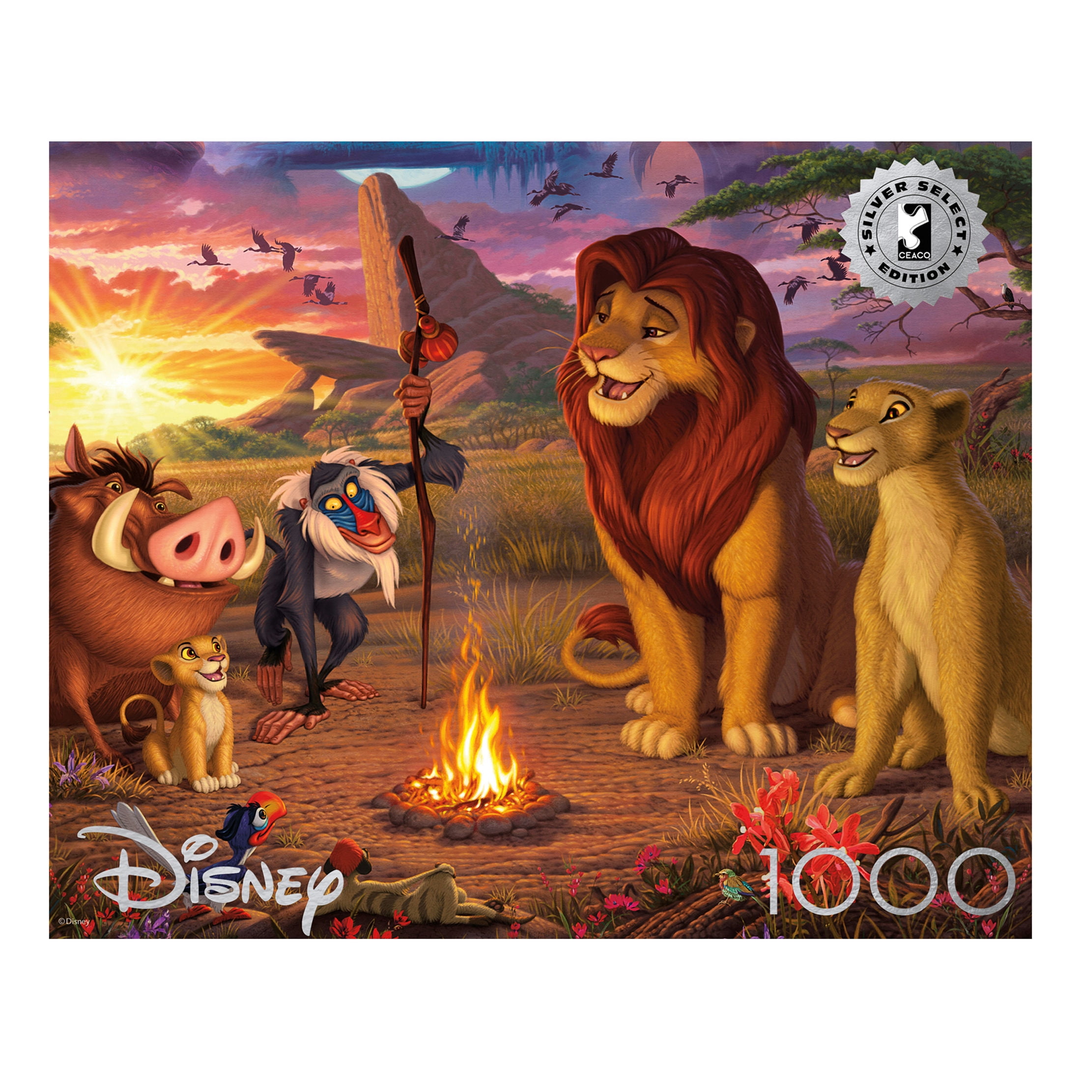 Ceaco Disney Lion King Glow 750-PC Interlocking Jigsaw Puzzle for  display picture 1