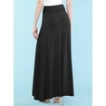 thumbnail image 4 of Made by Johnny Women's Lightweight Floor Length Maxi Skirt XXL BLACK, 4 of 7