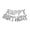 Silver, variant on Happy Birthday Balloon Self Inflating Balloons Banner Bunting Party Decoration