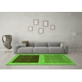thumbnail image 3 of Ahgly Company Indoor Round Abstract Green Modern Area Rugs, 6' Round, 3 of 4