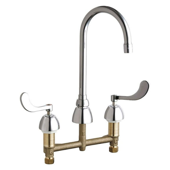 Chicago Faucets 786-E35ABCP Concealed Hot and Cold Water Sink Faucet , Polished