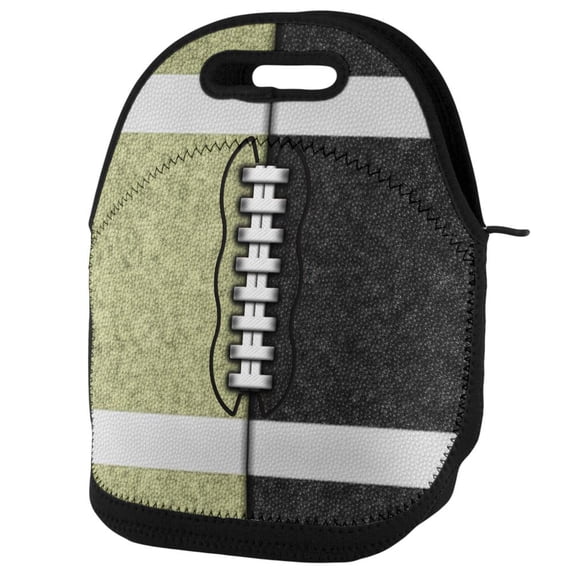Fantasy Football Team Black and Gold Lunch Tote Bag