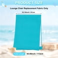 thumbnail image 3 of Uxcell Beach Sling Chair Replacement Canvas, 41x113cm Lounge Chair Fabric Sky Blue, 3 of 7