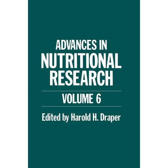NATO Asi Subseries B: Advances in Nutritional Research, Book 110, (Paperback)
