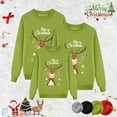 thumbnail image 2 of QTSHPN Family Matching Christmas Sweatshirt Christmas Deer Print Casual Sweatshirt Long Sleeve Round Neck Outfit Top Sweatshirt, 2 of 4