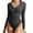 Black, variant on ABATAB Women's Bodysuits Long Sleeve V Neck Tops Going out Body Suits Ribbed Comfy Fashion Outfits