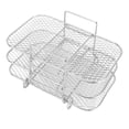 thumbnail image 1 of Rejilla de deshidratador de acero inoxidable, lavavajillas resistente al calor de 3 capas estante de freidora incluso calefacción para la cocina, 1 of 7