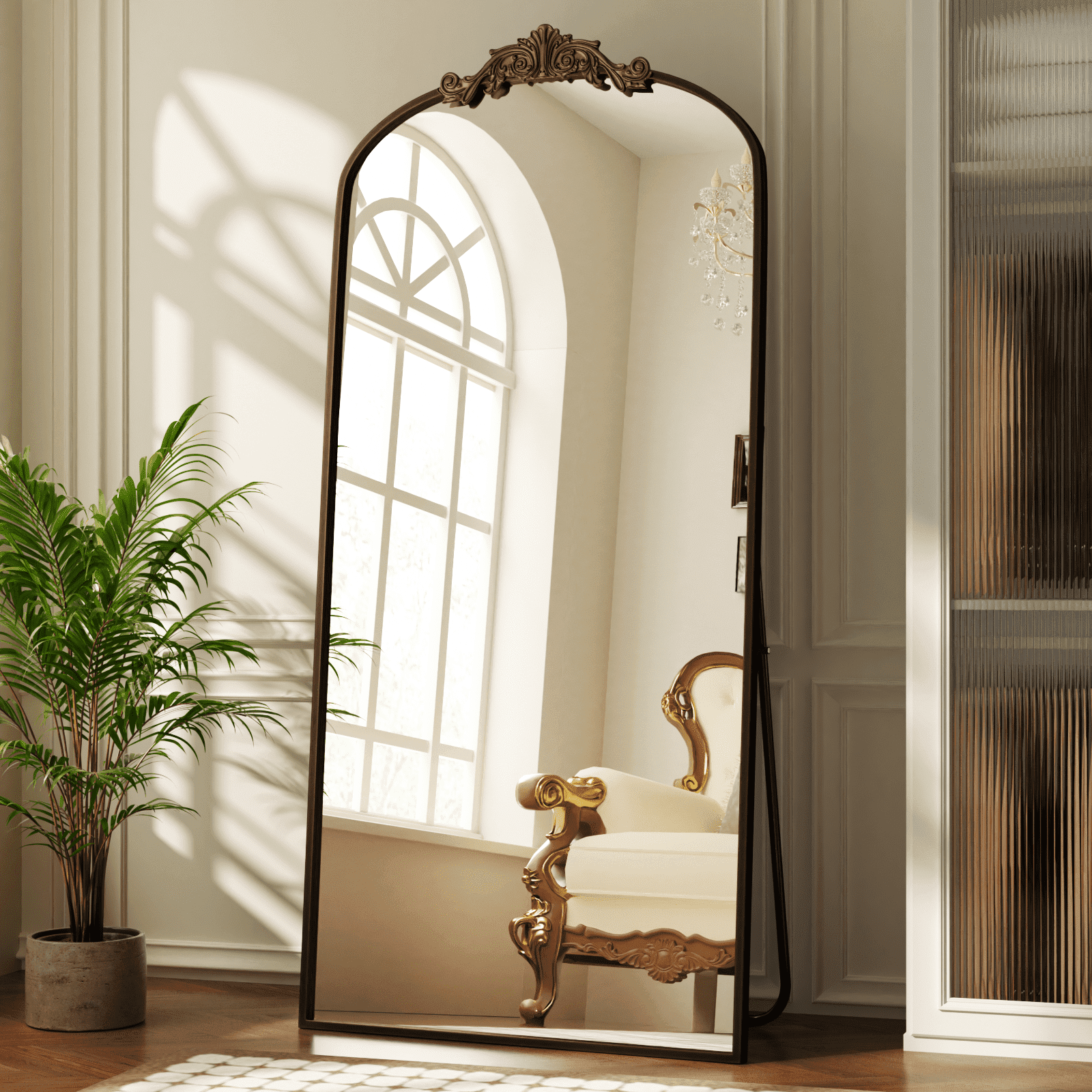 アメリカのアンティーク鏡 VINTAGE ANTIQUE MIRROR ヴィンテージ アンティーク ミラー / アメリカ