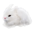 thumbnail image 2 of Adorable animal de peluche realista para bebés y niños pequeños, conejo de peluche suave y realista, 2 of 8