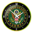thumbnail image 2 of US Army: Modern Disc Wall Clock, 2 of 14