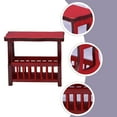 thumbnail image 2 of 1 Pce Table à Thé en Bois Style Européen Porte-Revues Accessoire Maison de Poupée Rétro, 2 of 8