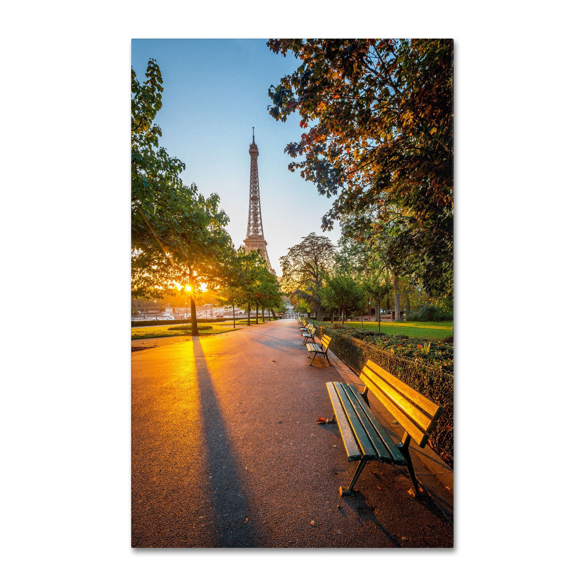 Trademark Fine Art "Crazy Morning Light Paris" Canvas Art by Mathieu Rivrin