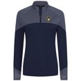 thumbnail image 2 of Women's Levelwear Navy Milwaukee Brewers Classic Stripes Insignia 2.0 Raglan Quarter-Zip Top, 2 of 3
