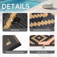 thumbnail image 4 of DEORAB Outdoor Rugs Waterproof Plastic Straw Mat 9'x12' Reversible for RV Patio Deck Beach Black & Brown, 4 of 7