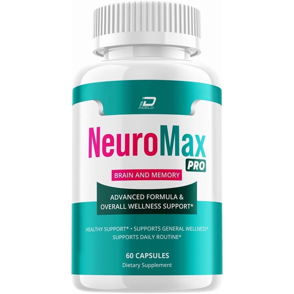 NeuroMax Pro Supplement Capsules – Neuro Max Pro All Natural Memory Focus Pills, 1 Pack, 60 Capsules