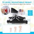 thumbnail image 6 of Costway 6 in 1 Baby Walker Adjustable Toddler Walker & Activity Center with Music Tray Black, 6 of 11