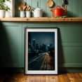 thumbnail image 6 of Figueroa, DTLA 02 - Los Angeles California Photography Cityscape Nightlife Skyline Architecture Street Photography Night Sky Black Framed Wall Art Print 5 x 7 inches, 6 of 8