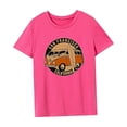 thumbnail image 4 of Camiseta de verano para mujer, camiseta clásica con cuello redondo para aventuras al aire libre XL, 4 of 7