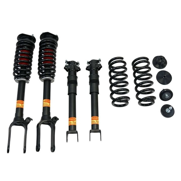 2007-2011 Mercedes-Benz ML63 AMG 4MATIC 4-Wheel Air Suspension Conversion Kit with Shocks (MK14F)