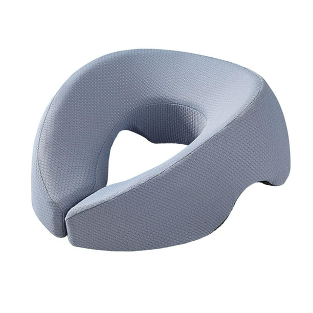 Almohada de espuma viscoelástica para masajes boca abajo, ergonómica, reposacabezas para cama de masaje azul claro