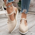 thumbnail image 3 of Mepaouo Espadrilles Wedge Sandals for Women Comfortable Closed Pointy Toe Summer Platform Heels Shoes, 3 of 8