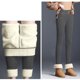 thumbnail image 3 of Gibobby leggings yoga Pantalones ajustados de invierno para mujer, de cintura alta, gruesos y cálidos, con Control del Abdomen（Gris， XXL), 3 of 5