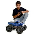 thumbnail image 4 of New Bright (1:10) Bigfoot Battery Remote Control Blue Monster Truck with Lights, Sounds, 61086UEP Child, 4 of 10